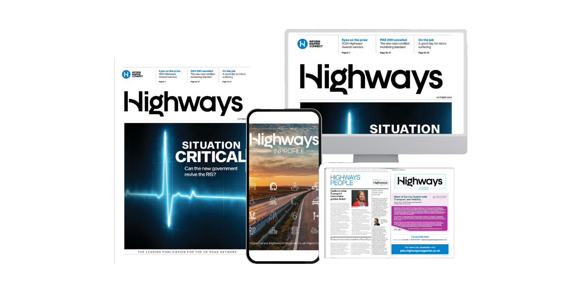 Range of Highways magazine digital products